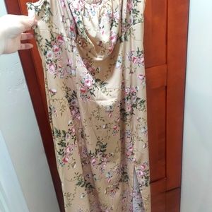 shein dress with slit 2x